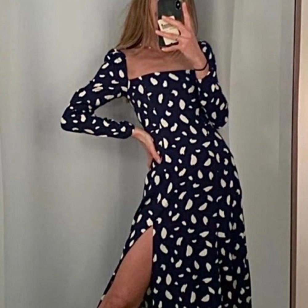 EUC Reformation Sigmund Dress Sz8 Splatter